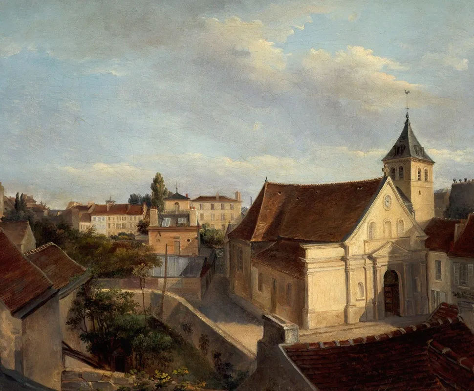 Lancienne Eglise De Belleville Wall Art by Victor René Garson - High-Resolution Digital Print