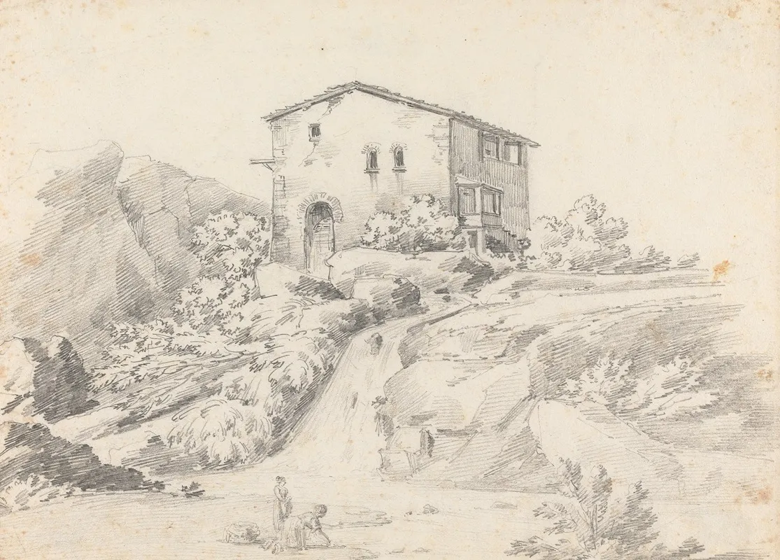 Landcape View Of A Watermill