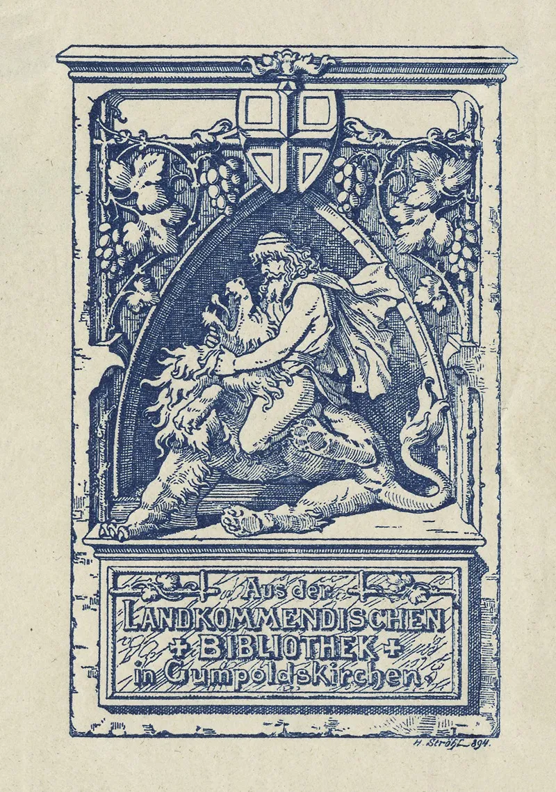 Landkommendischen Bibliothek Wall Art by Hugo Gerhard Ströhl - High-Resolution Digital Print