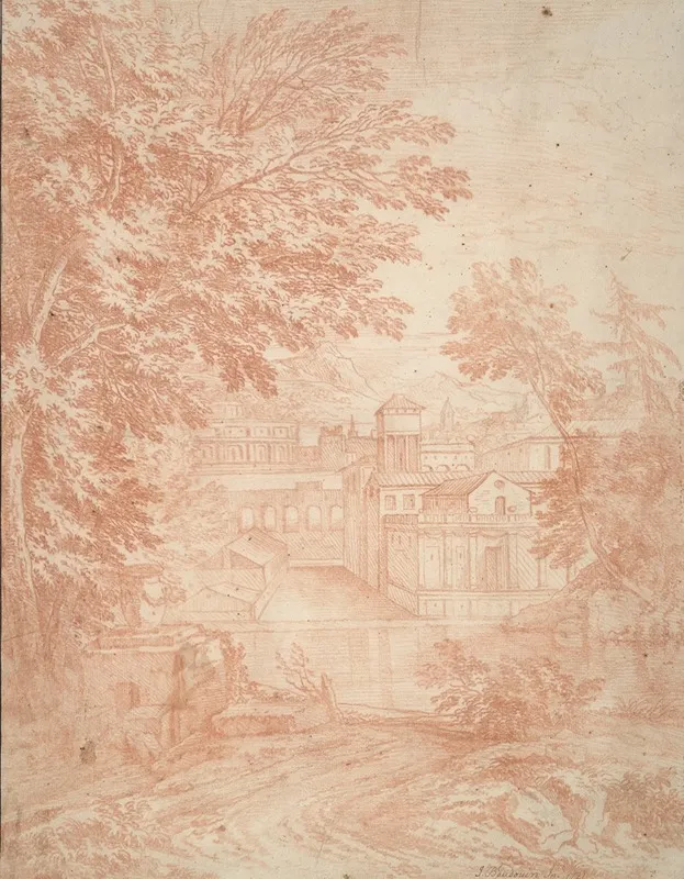 Landscape 128 Wall Art by Adriaen Frans Boudewijns - High-Resolution Digital Print