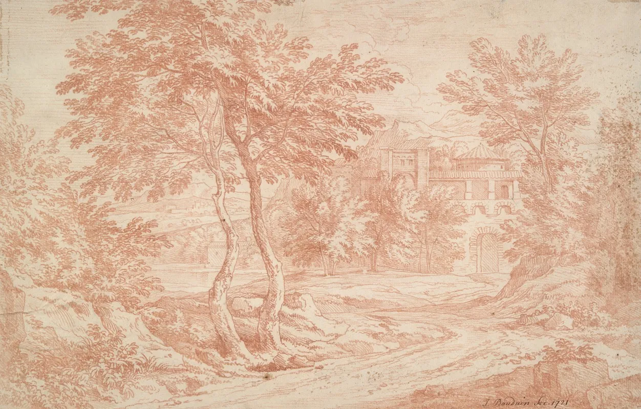 Landscape 129 Wall Art by Adriaen Frans Boudewijns - High-Resolution Digital Print
