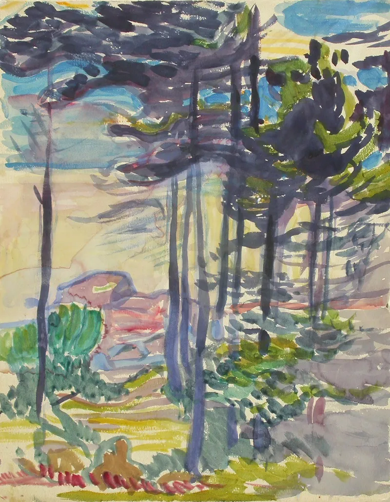Landscape 156 Wall Art by Magnus Enckell - High-Resolution Digital Print