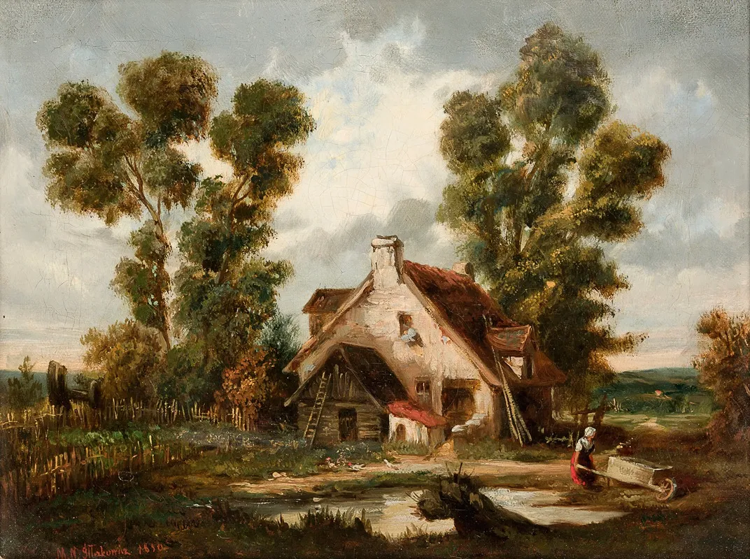 Landscape 239 Wall Art by Napoleon Michał Iłłakowicz - High-Resolution Digital Print