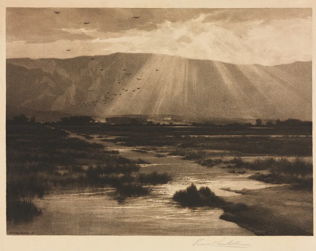 Landscape 476 Wall Art by George Percival Gaskell - High-Resolution Digital Print