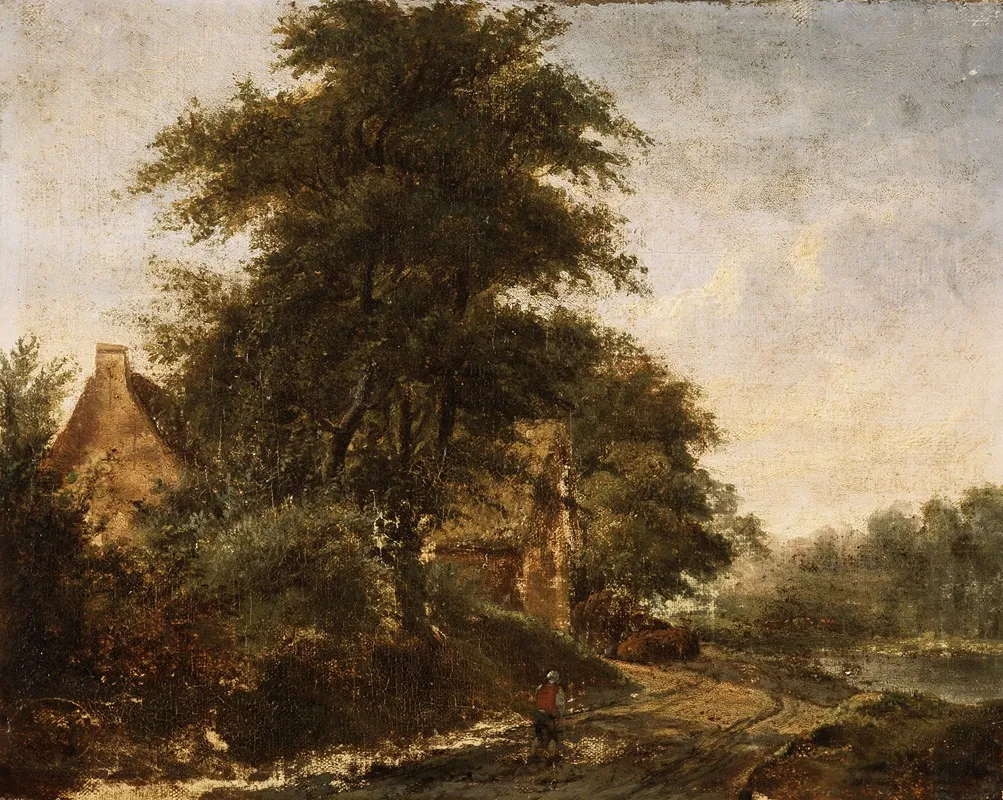Landscape 583 Wall Art by Ferdinand-Marie Delvaux - High-Resolution Digital Print