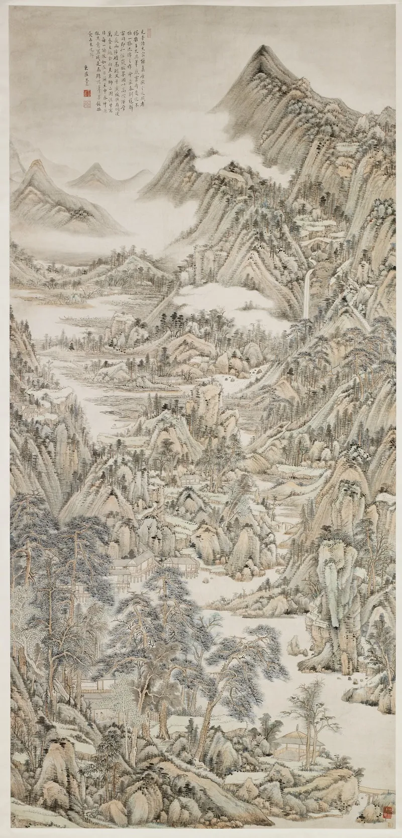 Landscape After Huang Gongwang Wall Art by Wang Yu - High-Resolution Digital Print