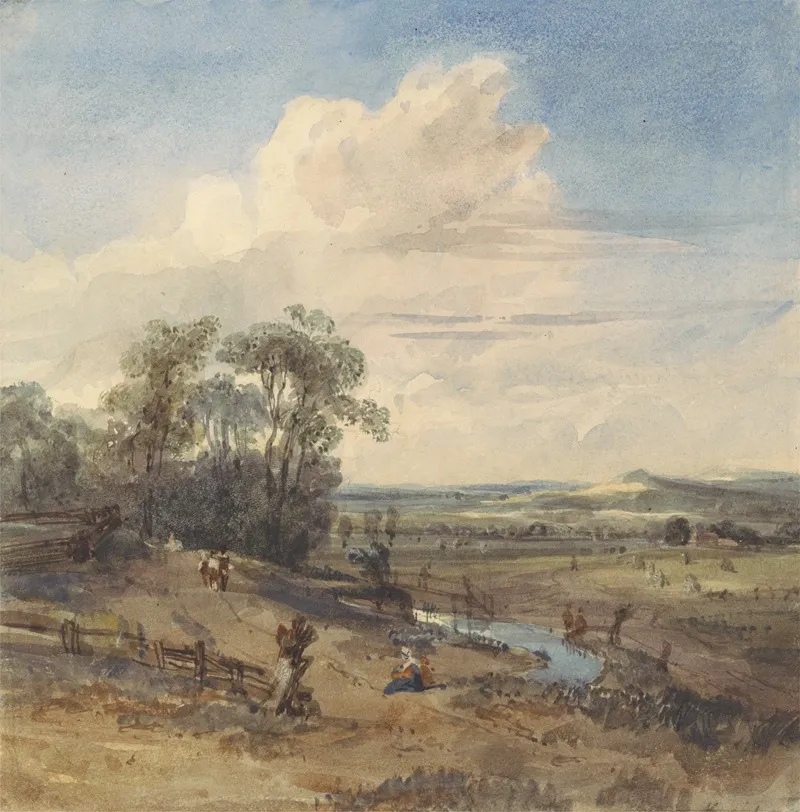 Landscape After Wynants In The Louvre