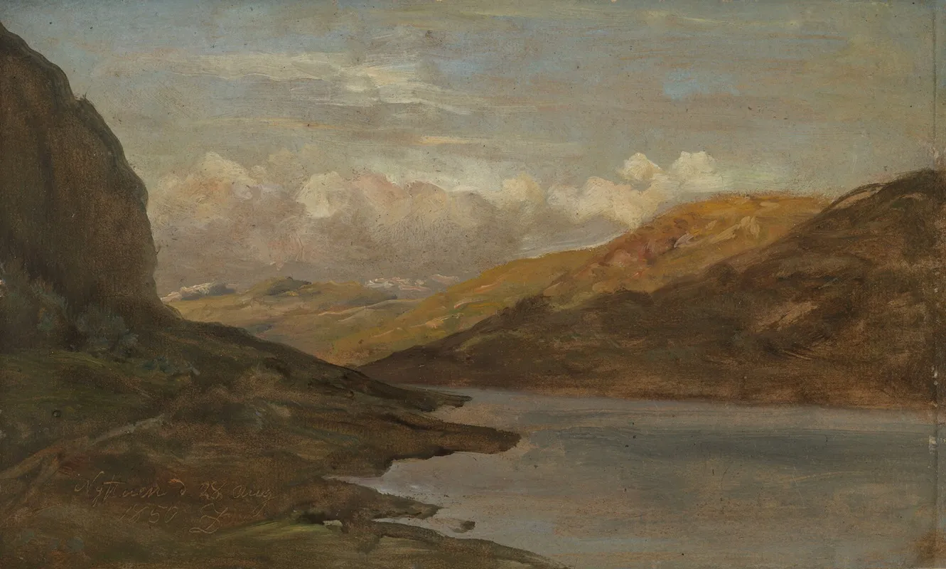 Landscape At Nystuen In Filefjell Wall Art by Johan Christian Dahl - High-Resolution Digital Print