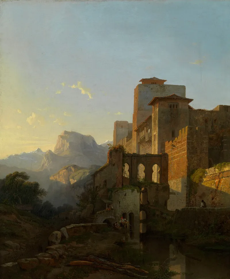 Landscape At Ugijar Southern Spain Wall Art by François Antoine Bossuet - High-Resolution Digital Print