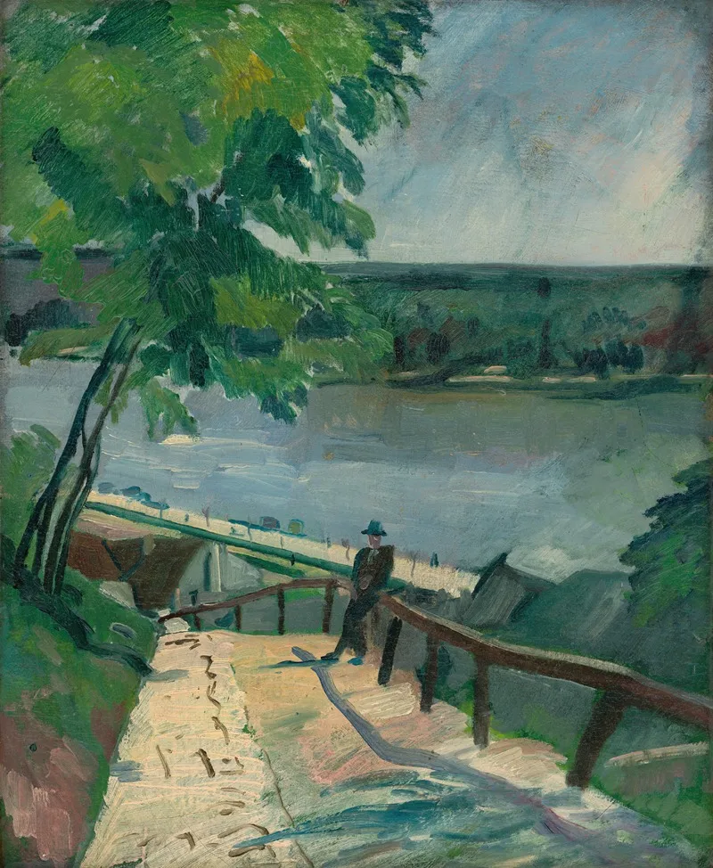 Landscape By The Danube 2 Wall Art by Július Schubert - High-Resolution Digital Print