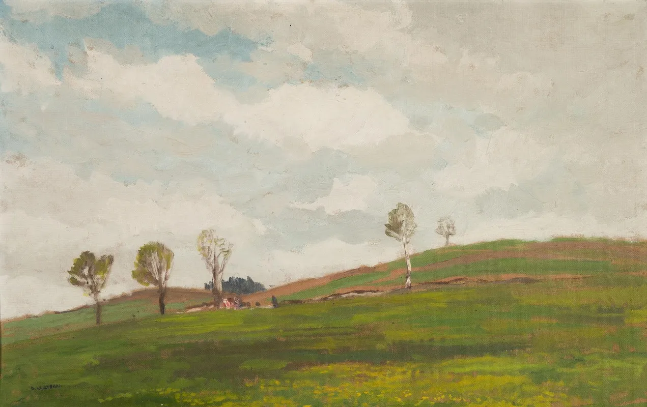 Landscape Fin The Vicinity Of Kamenicky Wall Art by Gustav Macoun - High-Resolution Digital Print
