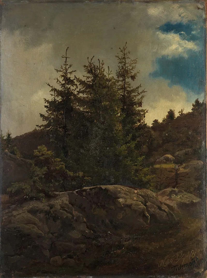 Landscape From Nes In Hallingdal Wall Art by Adolph Tidemand - High-Resolution Digital Print