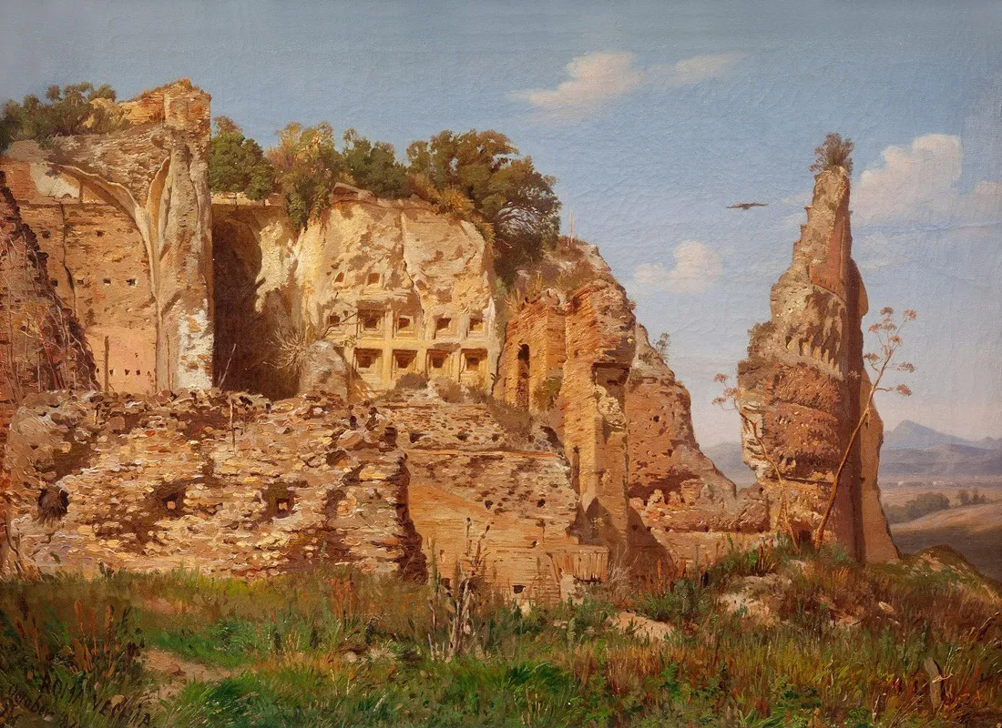 Landscape From Rome Villa Dei Quintili Near Via Appia Wall Art by Harald Jerichau - High-Resolution Digital Print