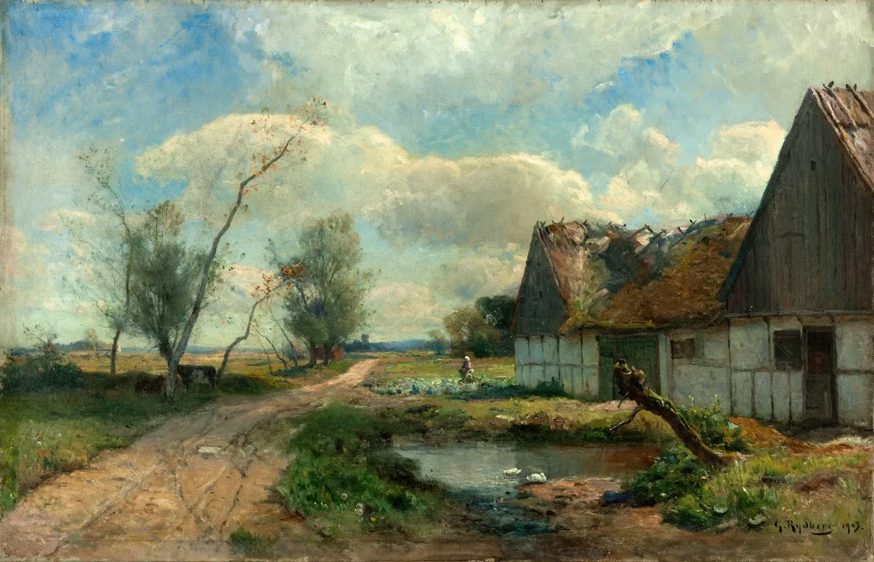 Landscape From Scania With Farm