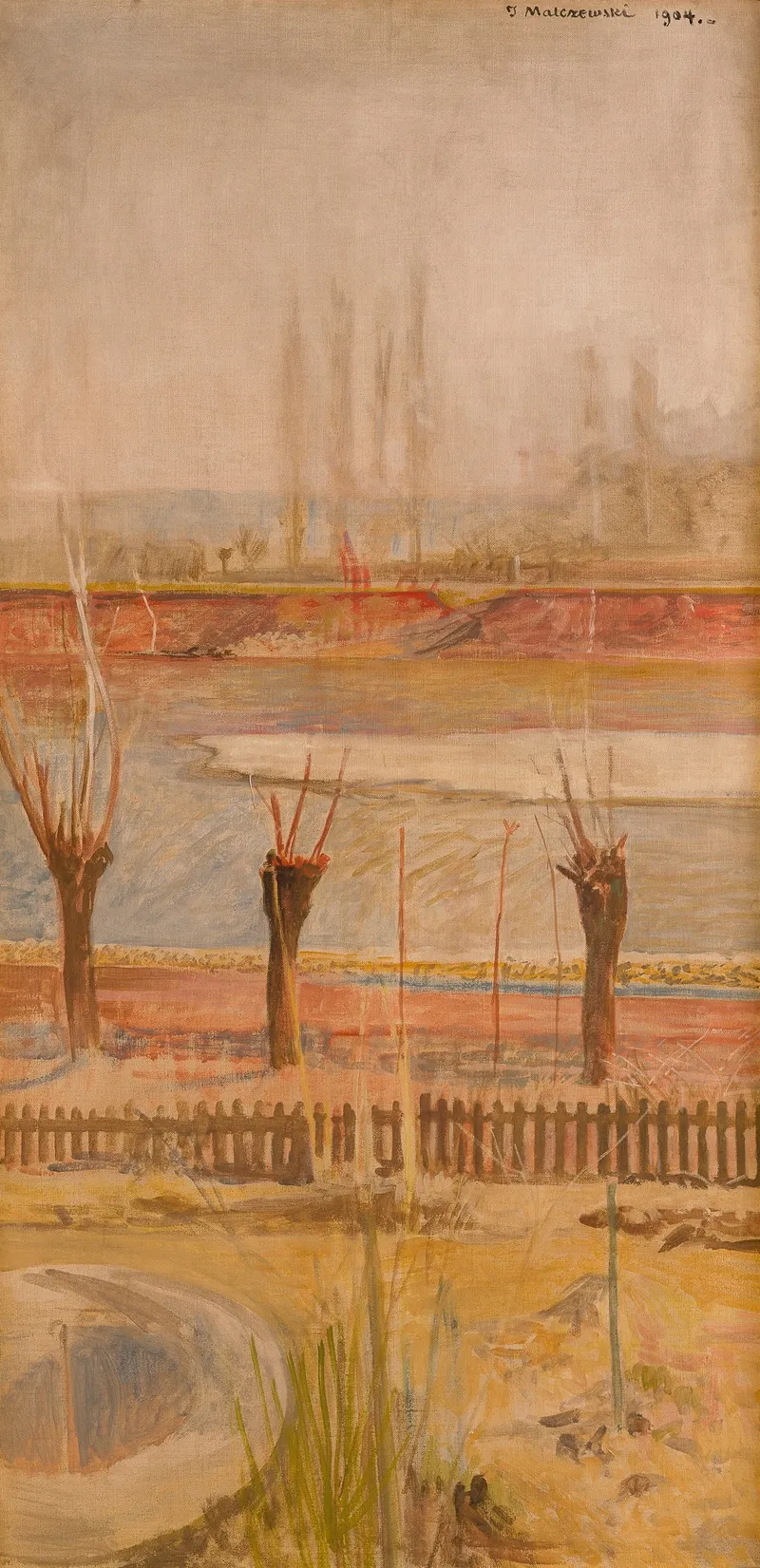Landscape From The Banks Of The Vistula Wall Art by Jacek Malczewski - High-Resolution Digital Print