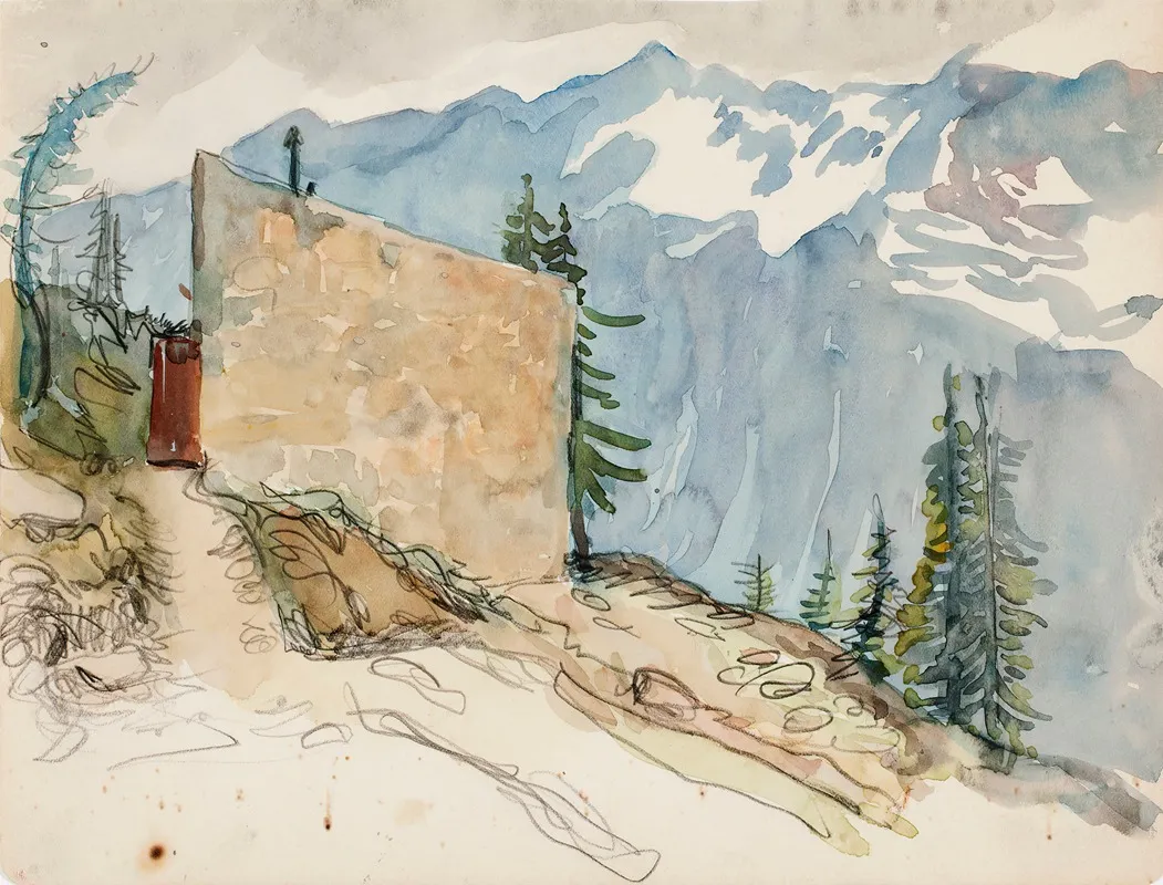 Landscape From Tyrol Wall Art by Venny Soldan-Brofeldt - High-Resolution Digital Print
