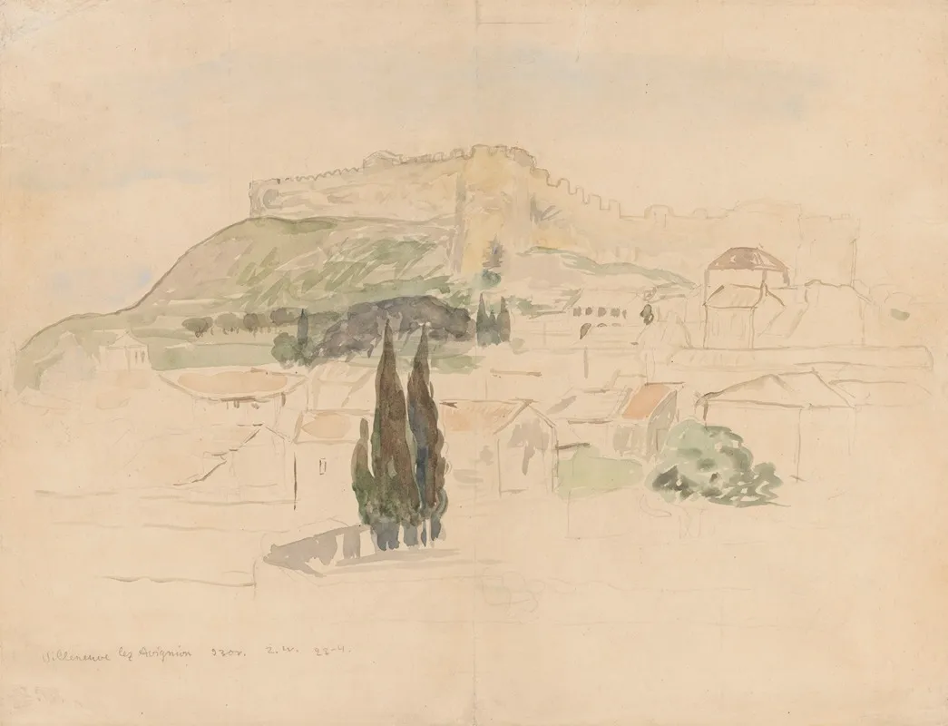 Landscape From Villeneuve Les Avignon Wall Art by Zygmunt Waliszewski - High-Resolution Digital Print