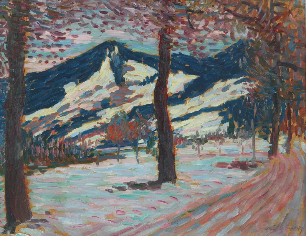 Landscape In Fussen Spring Wall Art by Alexej von Jawlensky - High-Resolution Digital Print