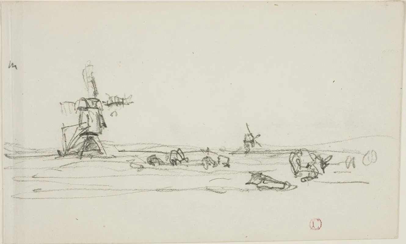 Landscape In Holland Wall Art by Charles François Daubigny - High-Resolution Digital Print