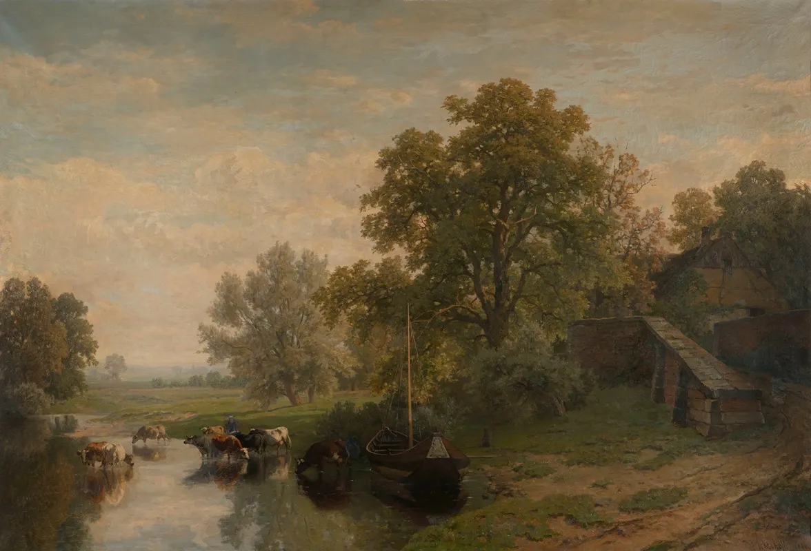 Landscape In Limburg Wall Art by Frans Keelhoff - High-Resolution Digital Print