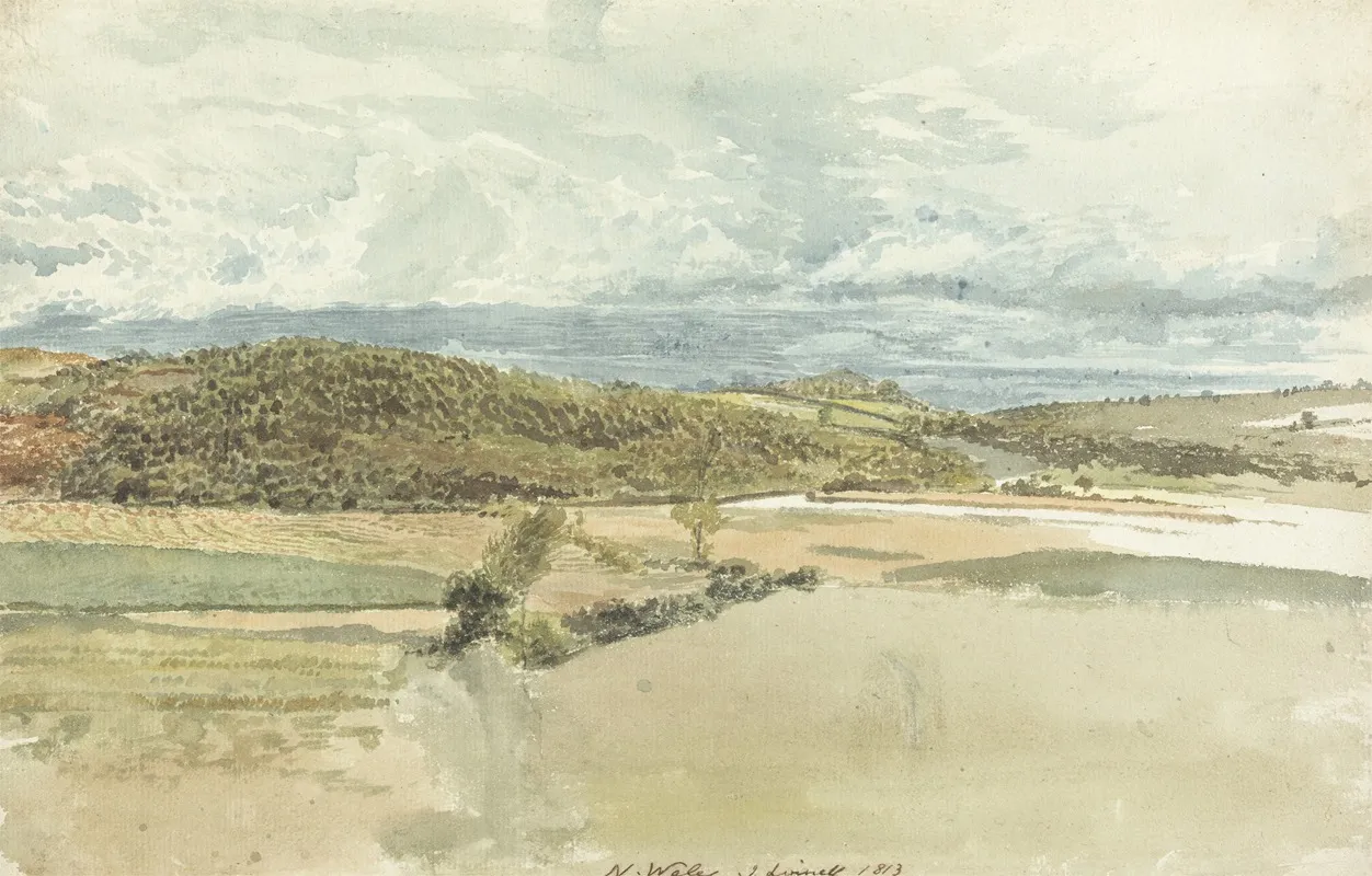 Landscape In North Wales Wall Art by John Linnell - High-Resolution Digital Print