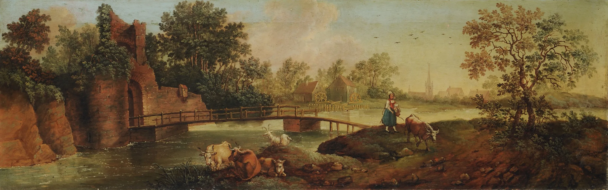 Landscape In The Morning Wall Art by Franz Feyerabend - High-Resolution Digital Print