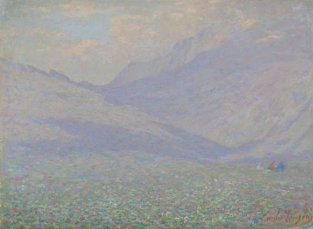 Landscape In Valtellina Wall Art by Emilio Longoni - High-Resolution Digital Print