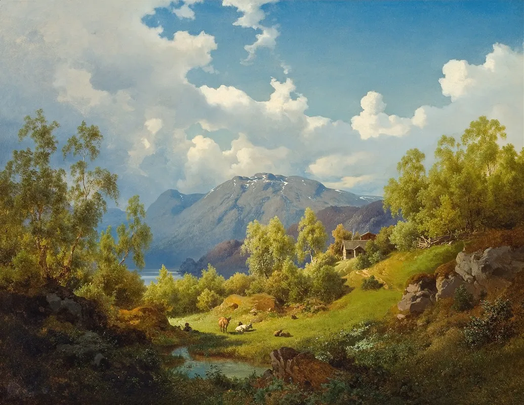 Landscape Motif From The Numme Valley In Norway