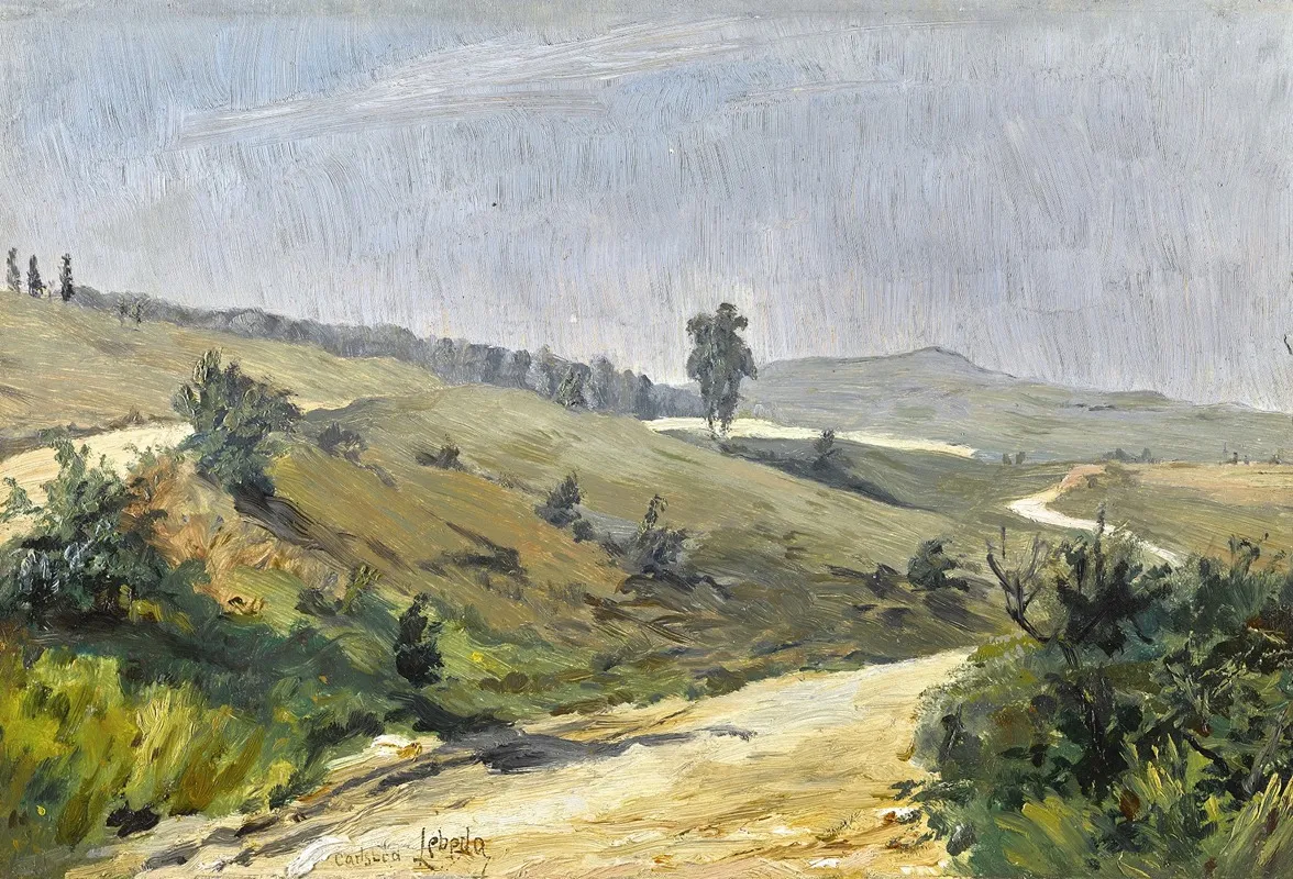 Landscape Near Carlsbad Wall Art by Otakar Lebeda - High-Resolution Digital Print