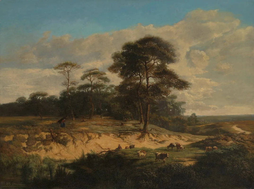 Landscape Near Kalmthout Wall Art by Lodewijk Juliaan Fuchs - High-Resolution Digital Print