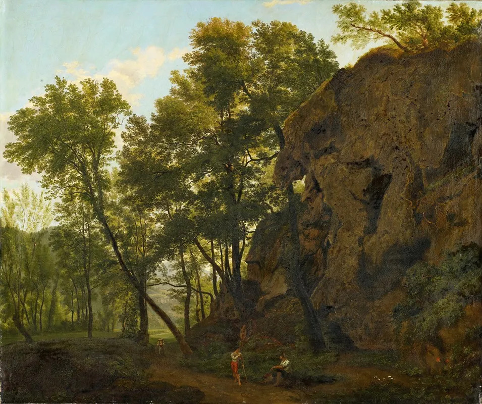 Landscape Near Papinio Wall Art by Jakob Christoph Bischoff - High-Resolution Digital Print