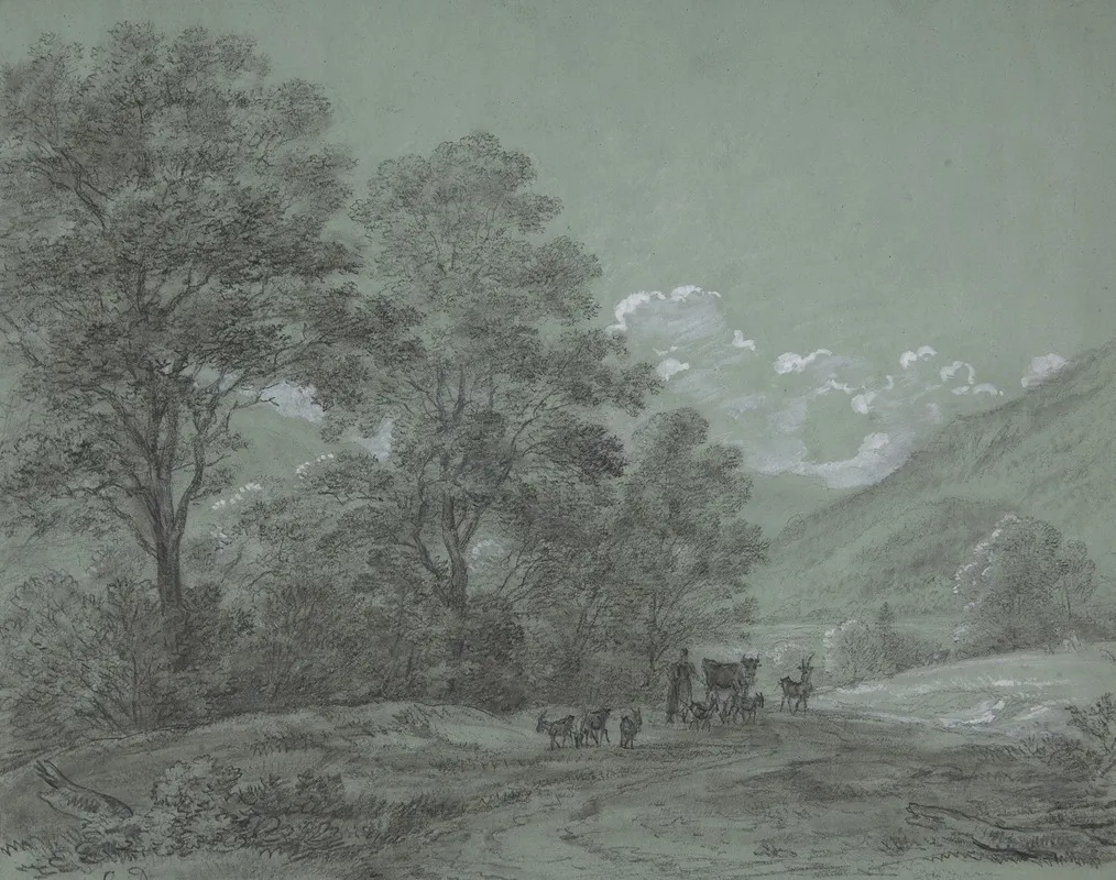 Landscape Near Ruhpolding Wall Art by Cantius Dillis - High-Resolution Digital Print