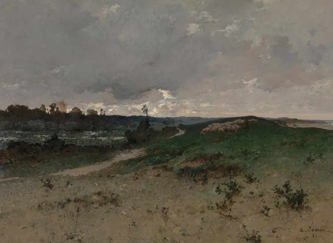 Landscape Near Saint Jean Le Thomas Normandy