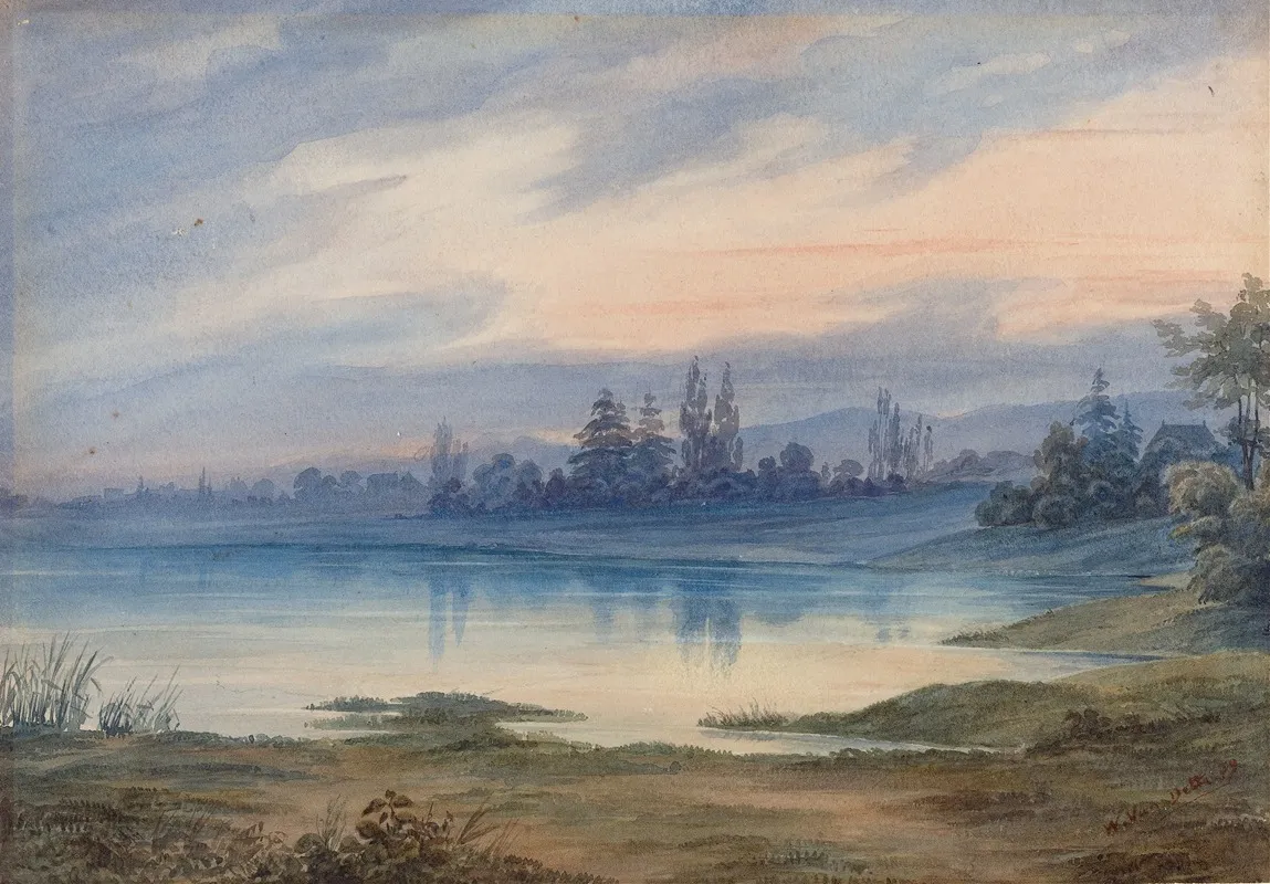 Landscape Near Strasbourg Looking Toward St Gall