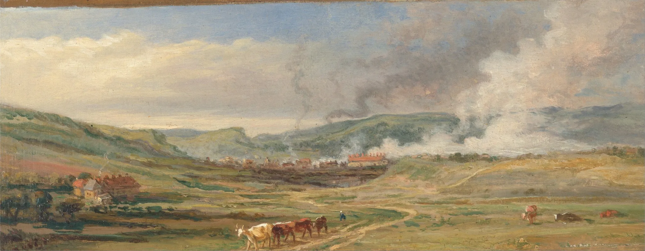 Landscape Near Swansea South Wales Wall Art by James Ward - High-Resolution Digital Print