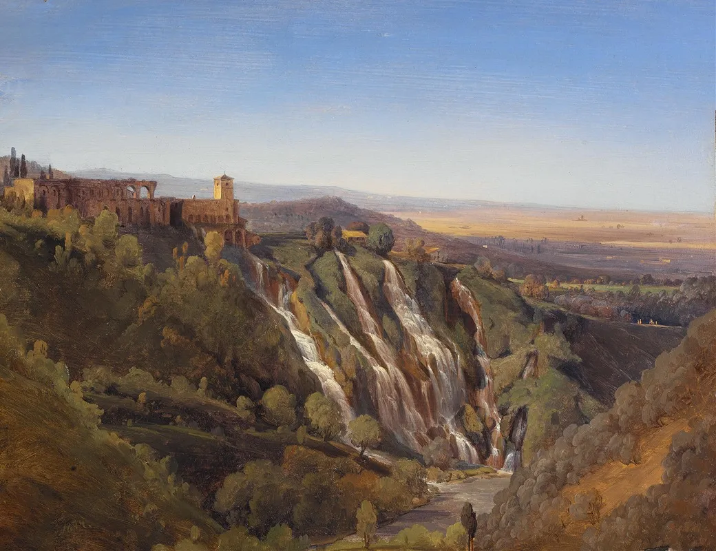 Landscape Near Tivoli Study Wall Art by Joseph Magnus Stäck - High-Resolution Digital Print