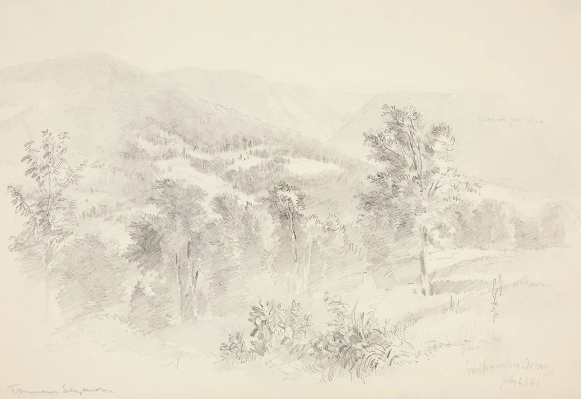 Landscape Near Williamstown Wall Art by Truman Seymour - High-Resolution Digital Print