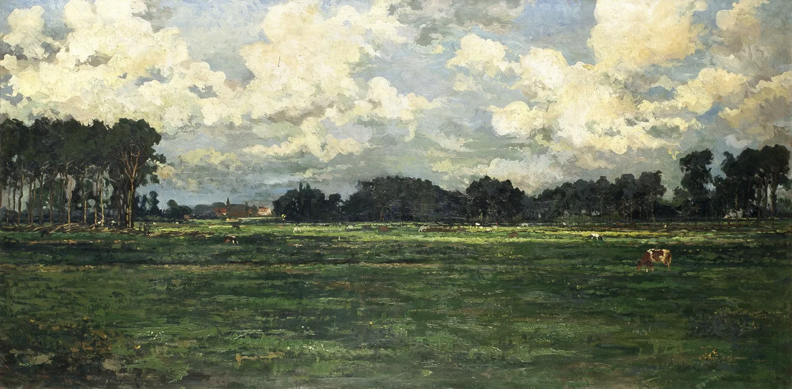 Landscape Of The River Lys At Sint Martens Latem Wall Art by Alfons Dessenis - High-Resolution Digital Print