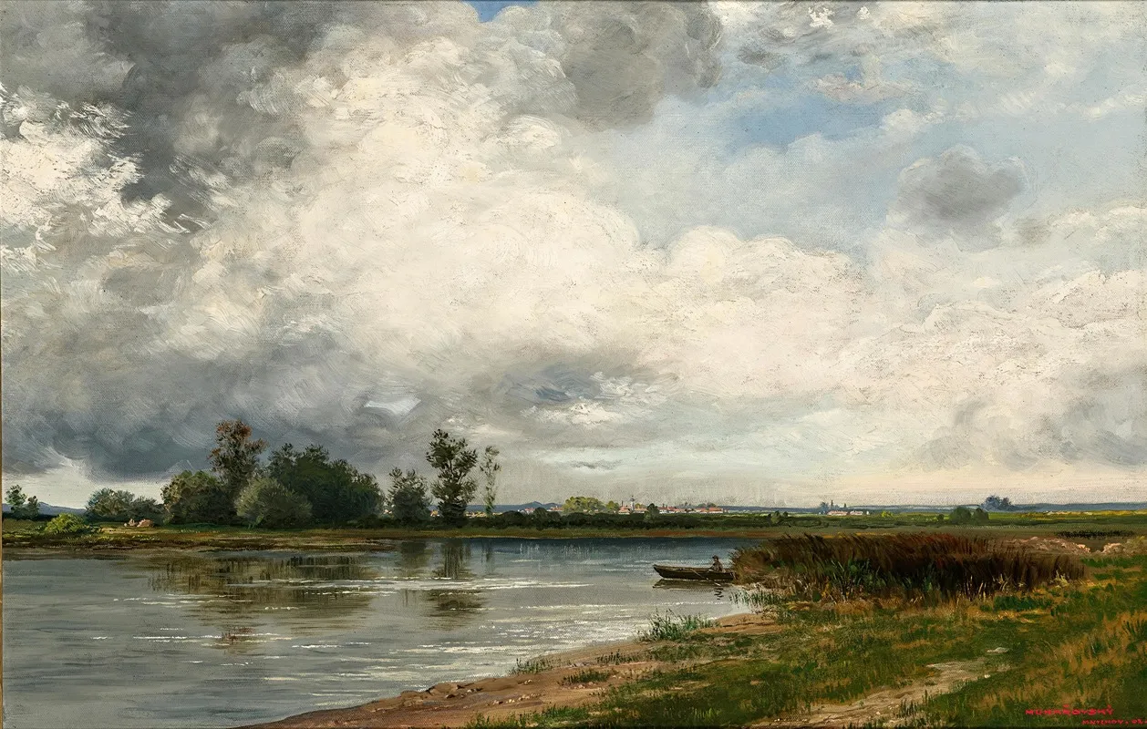 Landscape On The Isar Wall Art by Josef Mukarovsky - High-Resolution Digital Print
