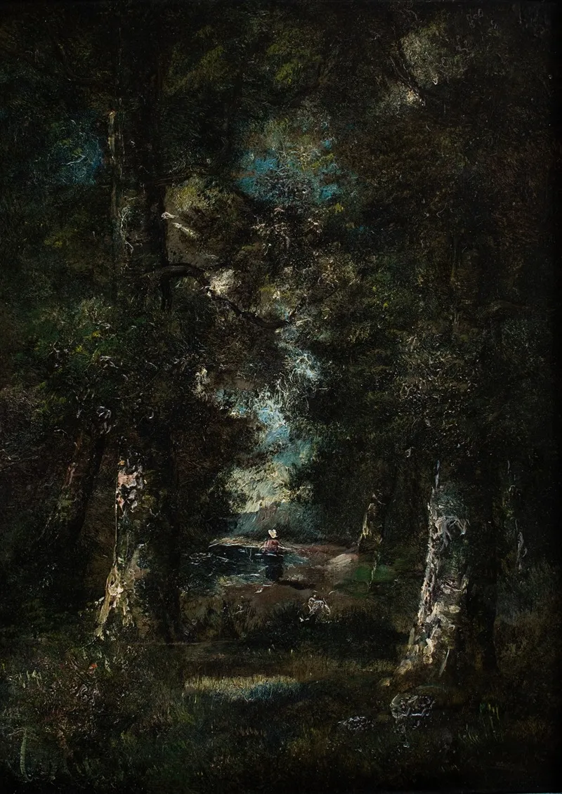 Landscape Path In The Woods