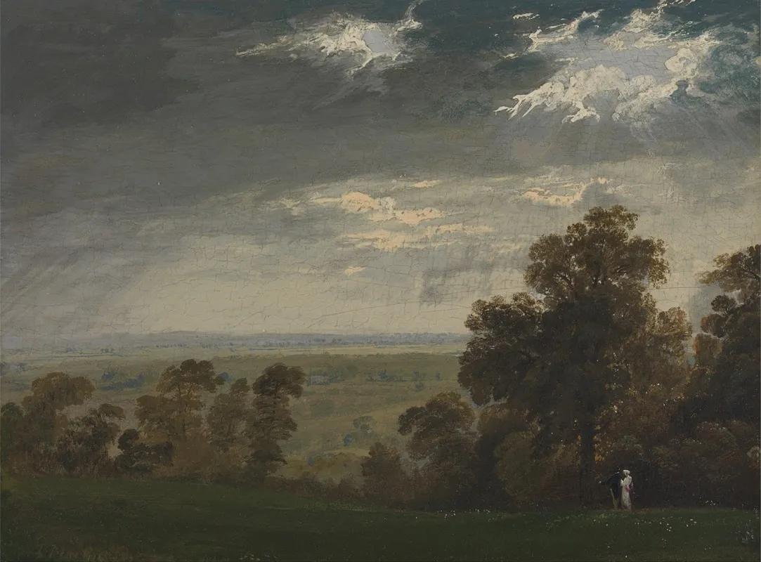 Landscape Possibly The Isle Of Wight Or Richmond Hill