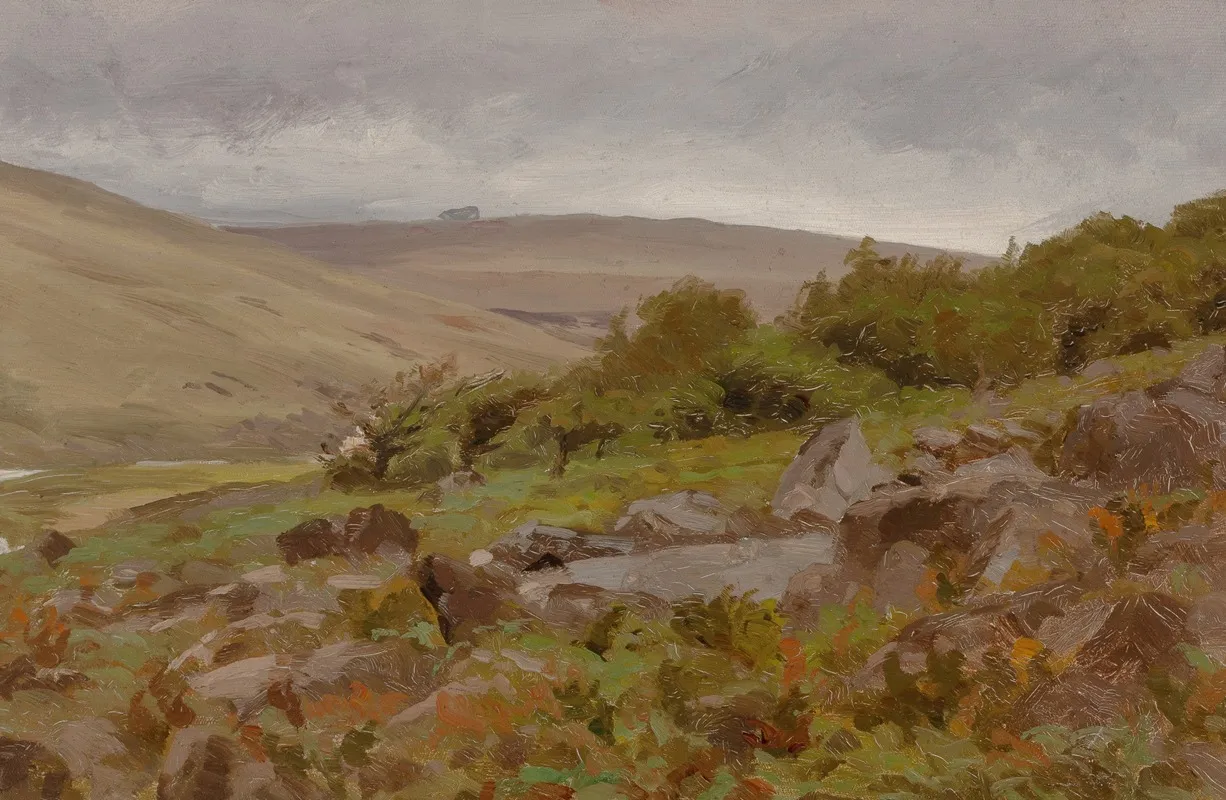 Landscape Possibly Wales Wall Art by Thomas Allen, Jr. - High-Resolution Digital Print