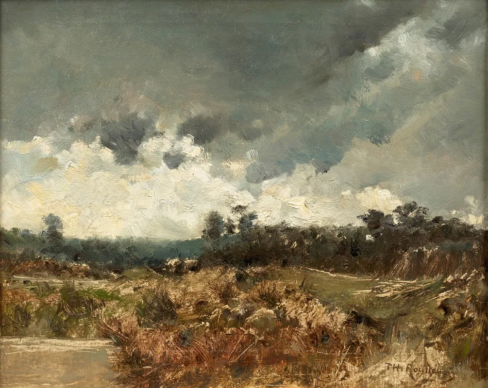 Landscape Under A Stormy Sky