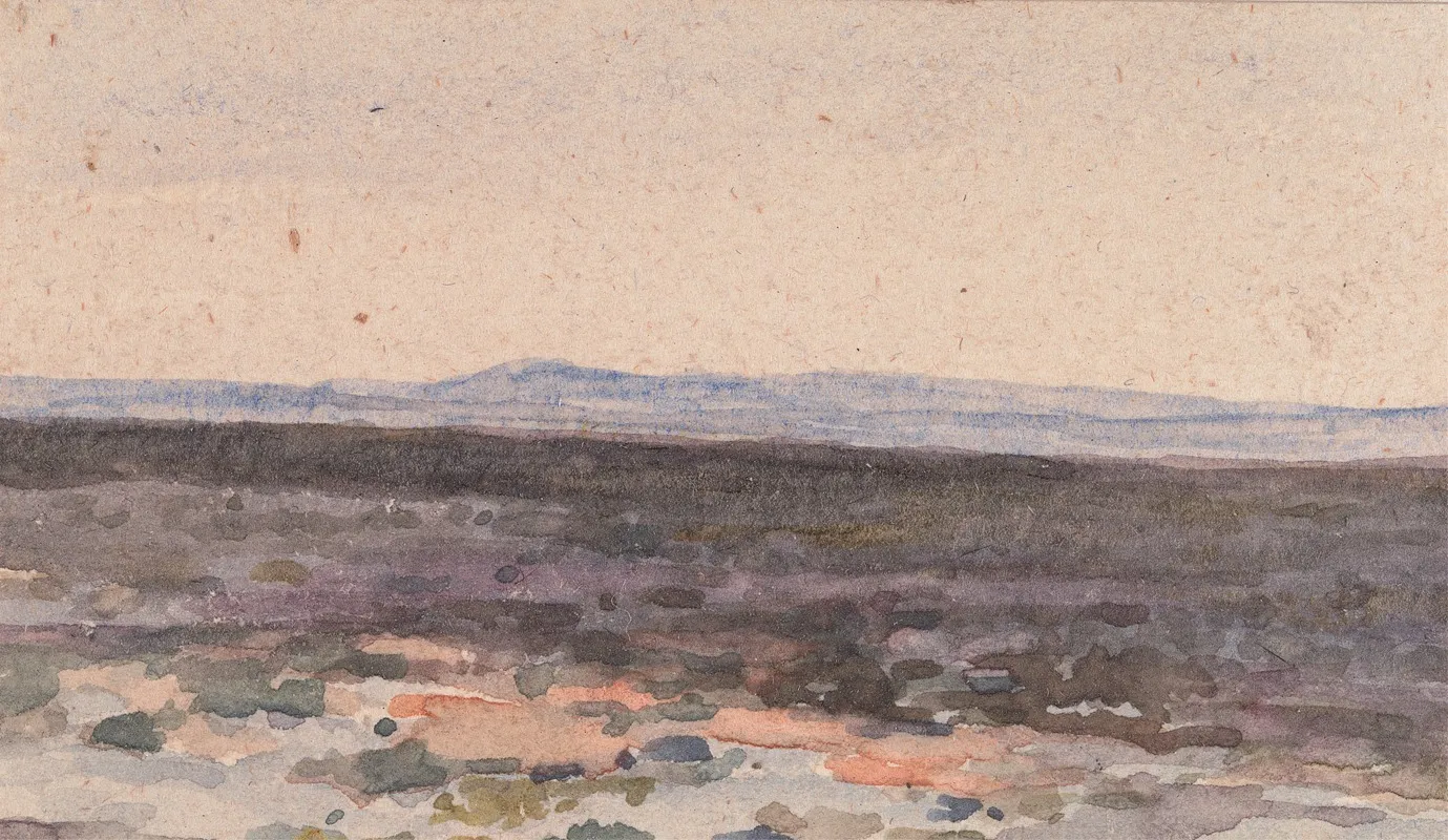 Landscape Valley With Mountain In Distance Wall Art by William Collins - High-Resolution Digital Print