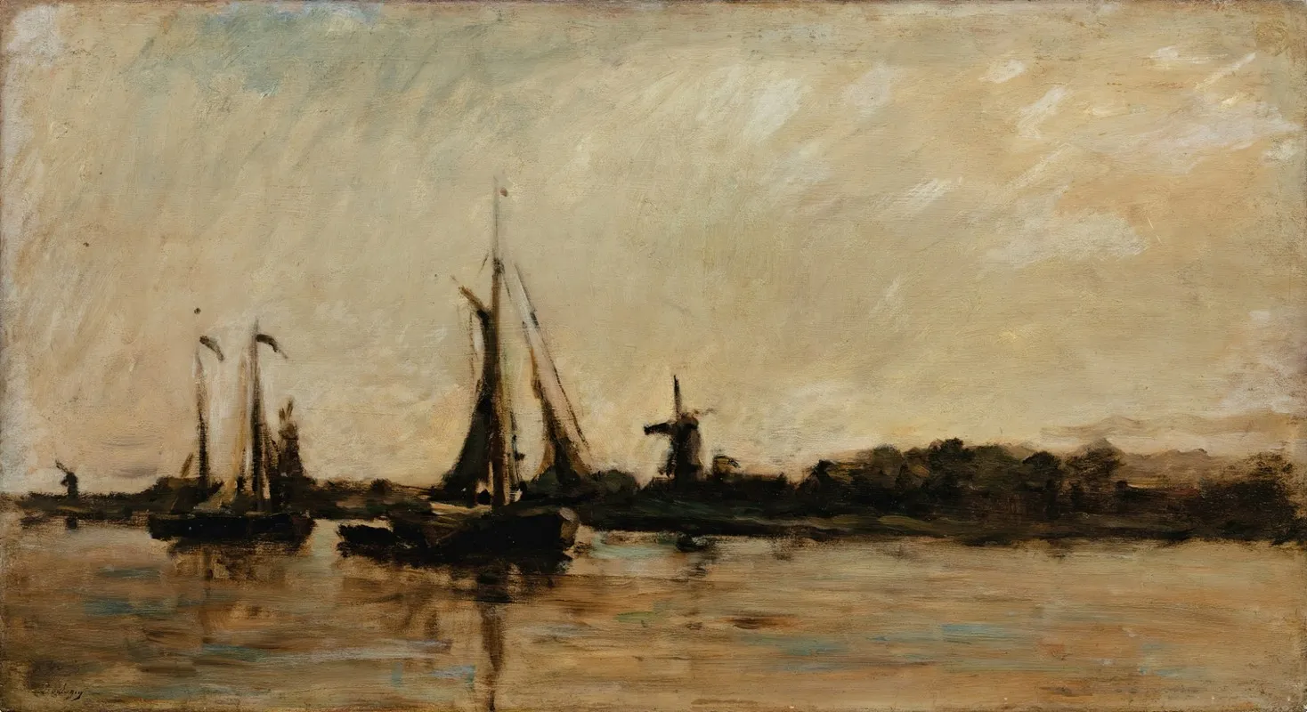 Landscape With A Canal In Holland