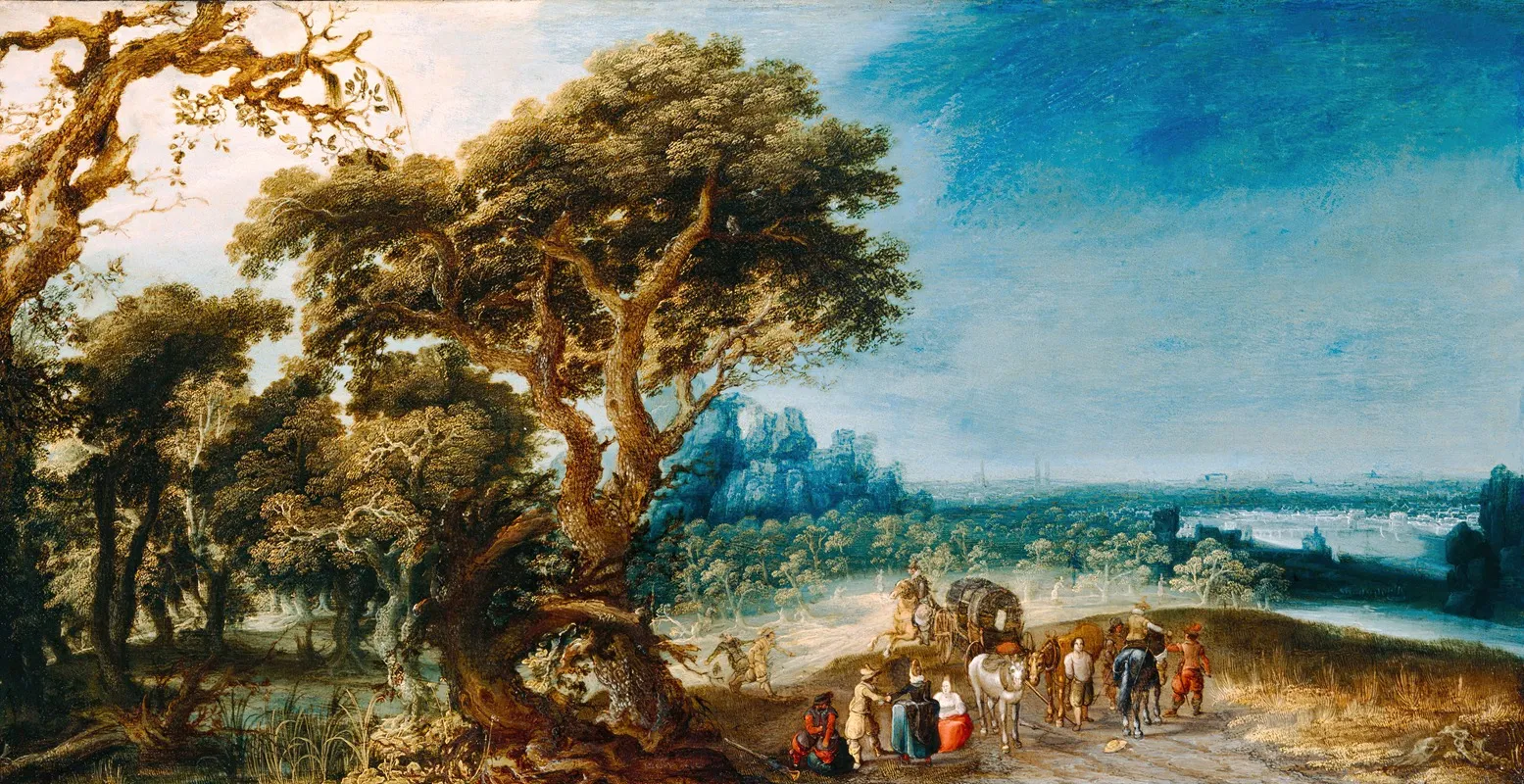 Landscape With A Carriage Hold Up