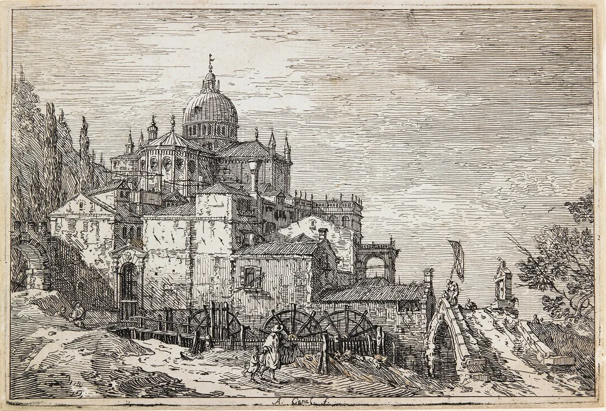 Landscape With A Church Houses And A Mill