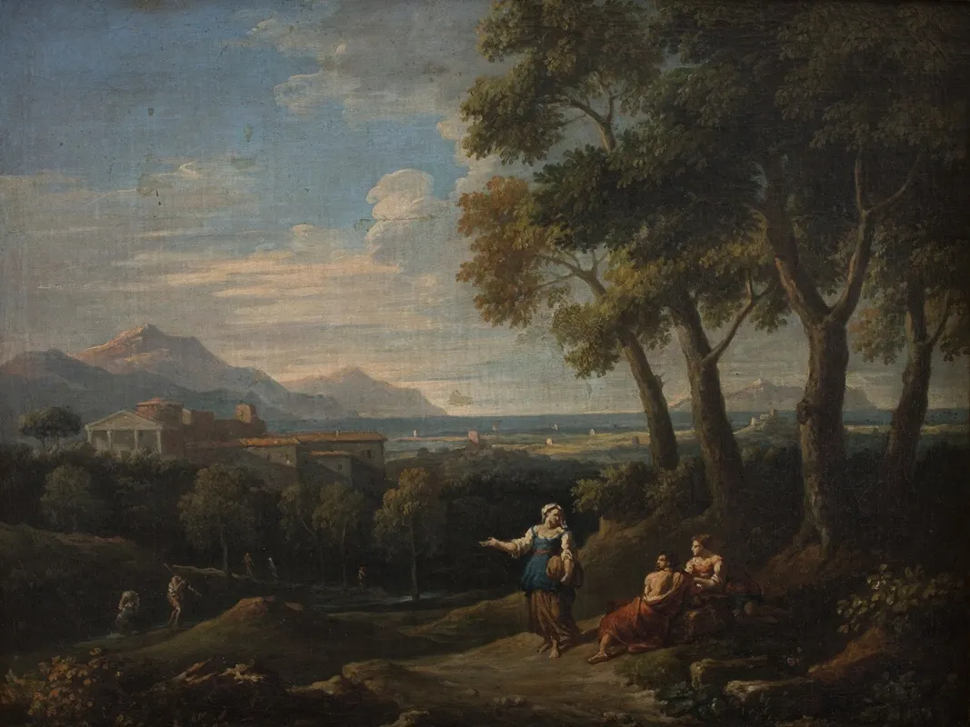 Landscape With A Genre Scene