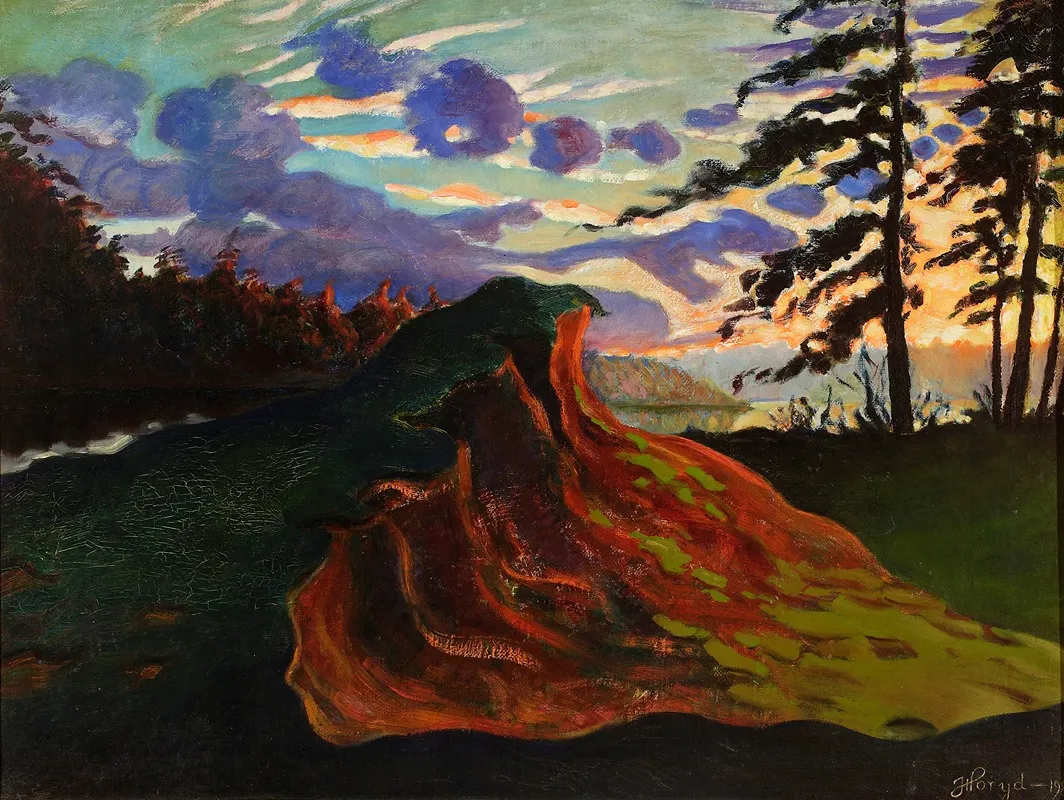 Landscape With A Hill Wall Art by Józef Horyd - High-Resolution Digital Print