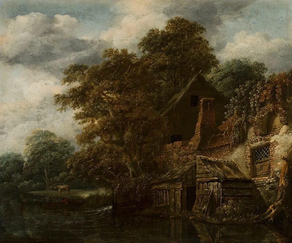 Landscape With A Mill 4 Wall Art by Cornelis Gerritsz Decker - High-Resolution Digital Print